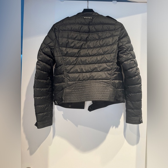 Burberry Biker Jacket duck Down Filled Lambs Leather Trim - Picture 2 of 8